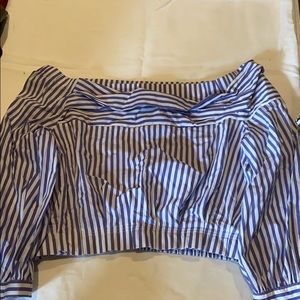 Zara boat/crop top